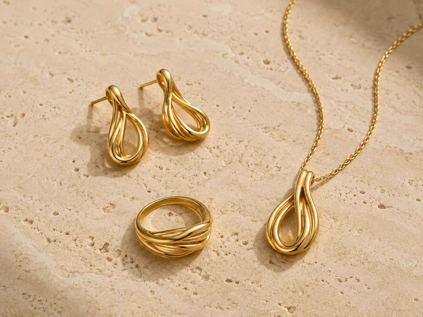 Gold-tone jewelry design reference
