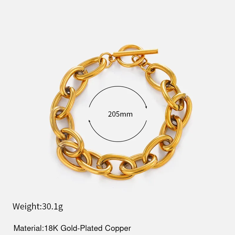 Chunky Oval Link Bracelet source image 3
