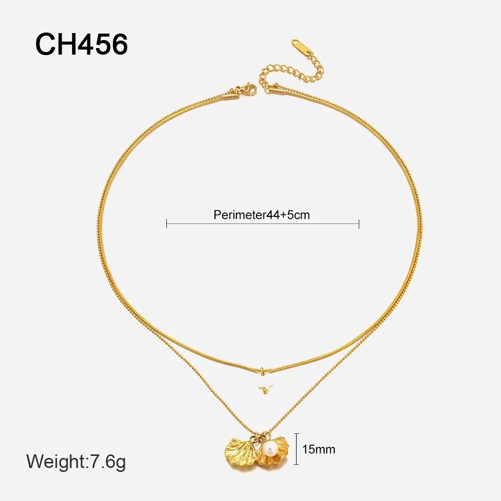 Bow Pendant Layered Necklace source image 2