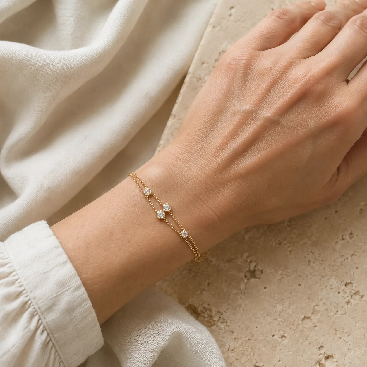 Pearl Station Fine Bracelet source image 2